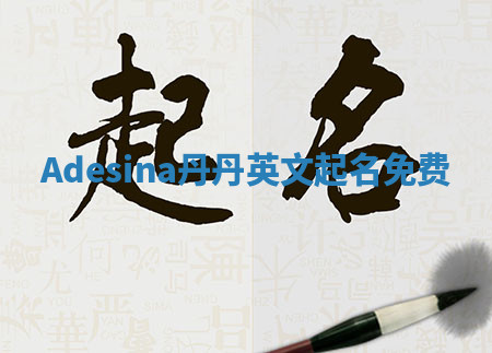 Adesina丹丹英文起名免费