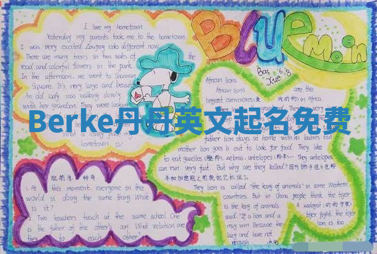 Berke丹丹英文起名免费