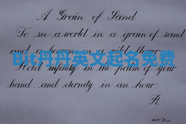 Bit丹丹英文起名免费