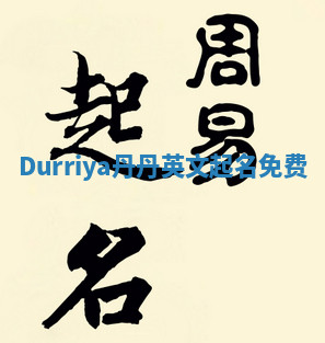 Durriya丹丹英文起名免费