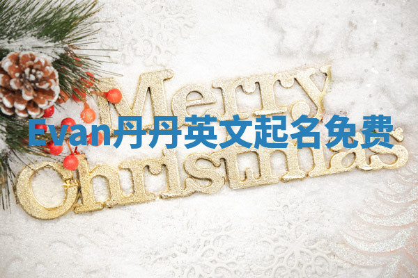 Evan丹丹英文起名免费