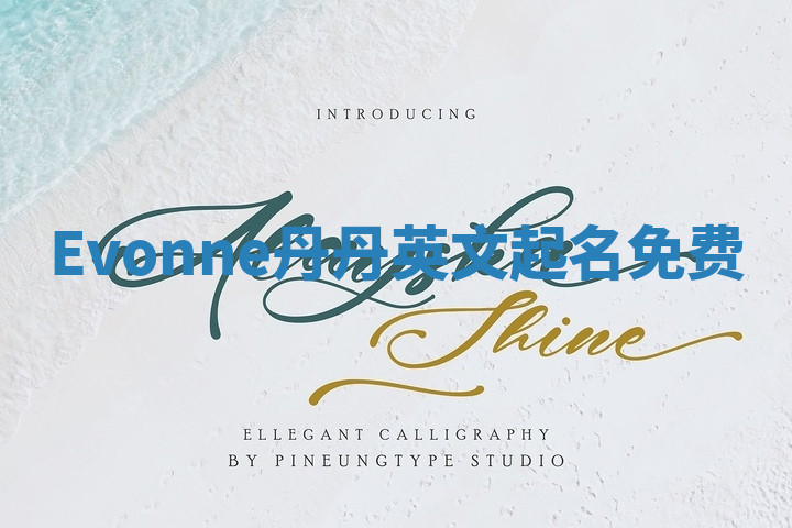 Evonne丹丹英文起名免费