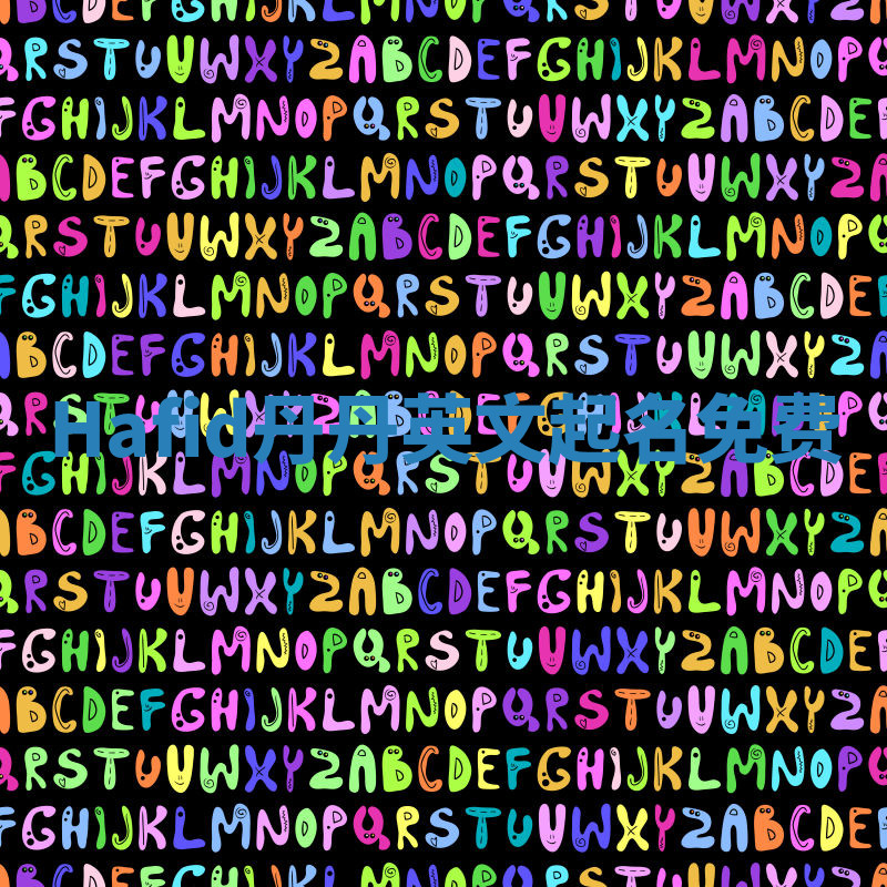 Hafid丹丹英文起名免费