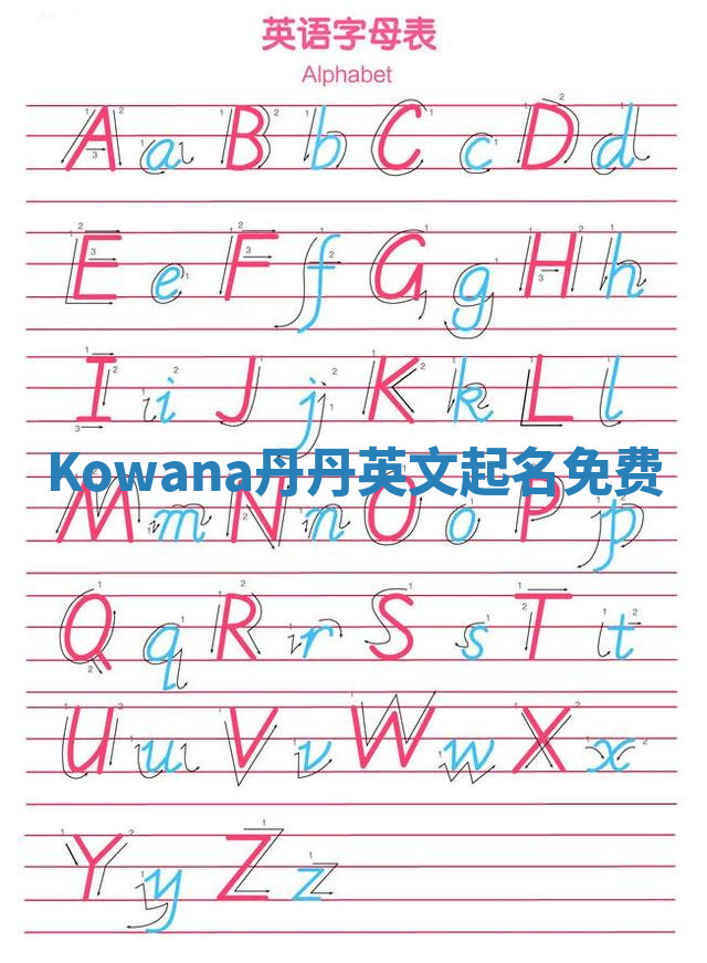 Kowana丹丹英文起名免费