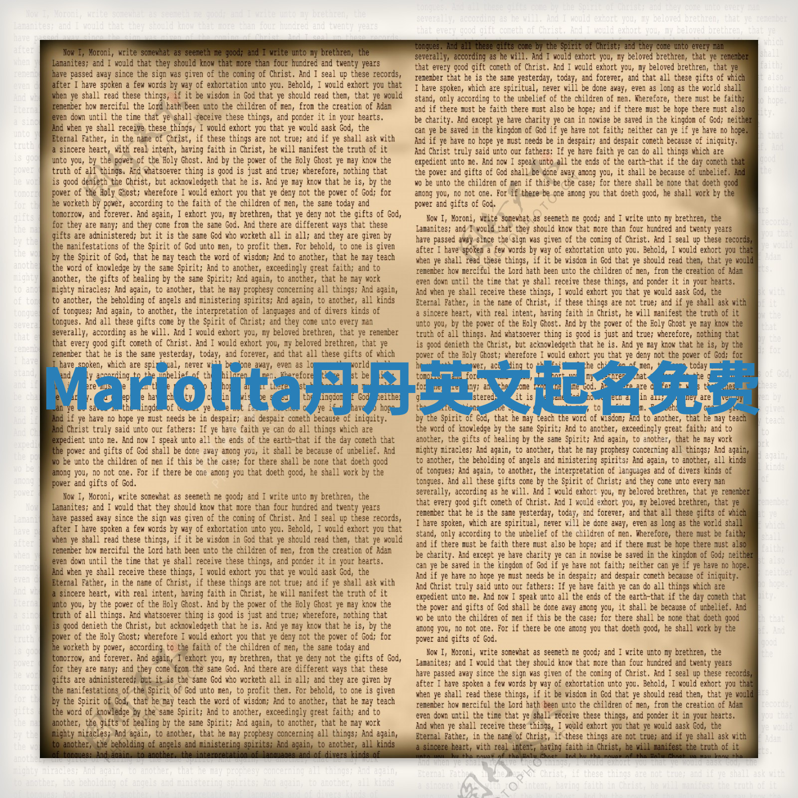 Mariolita丹丹英文起名免费