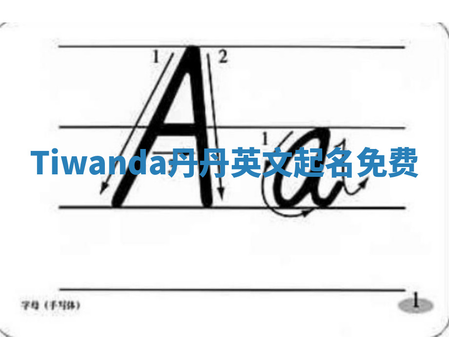 Tiwanda丹丹英文起名免费