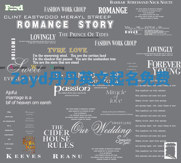 Zayd丹丹英文起名免费