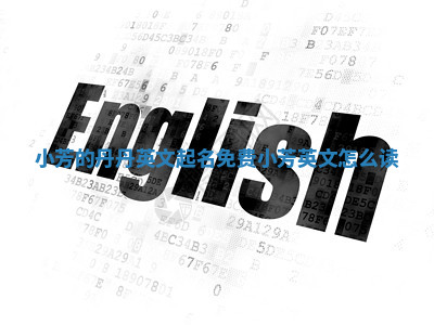 小芳的丹丹英文起名免费_小芳英文怎么读